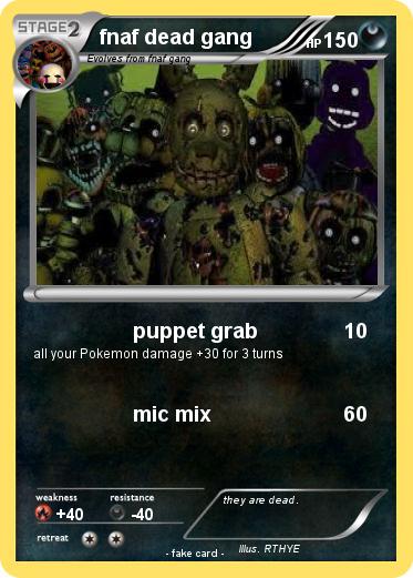 Pokemon fnaf dead gang