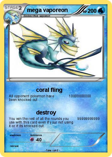 Pokemon mega vaporeon