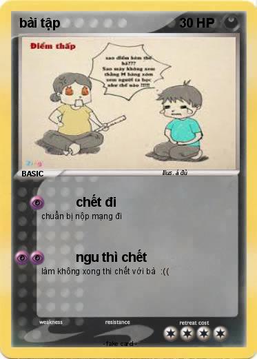 Pokemon bài tập