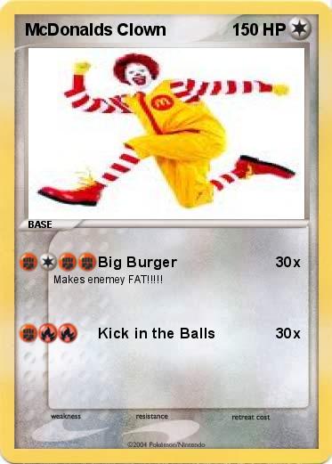 Pokemon McDonalds Clown