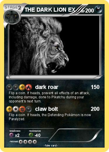Pokemon THE DARK LION EX