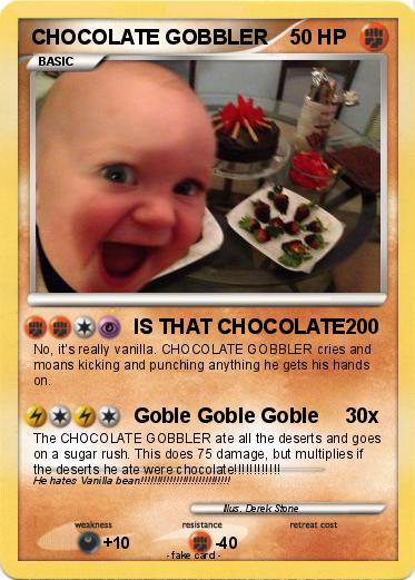 Pokemon CHOCOLATE GOBBLER