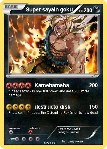 Pokemon Super sayain goku