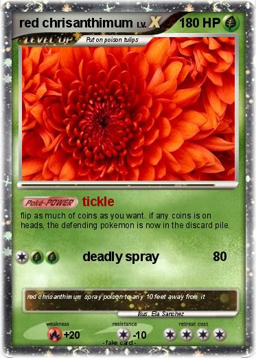 Pokemon red chrisanthimum