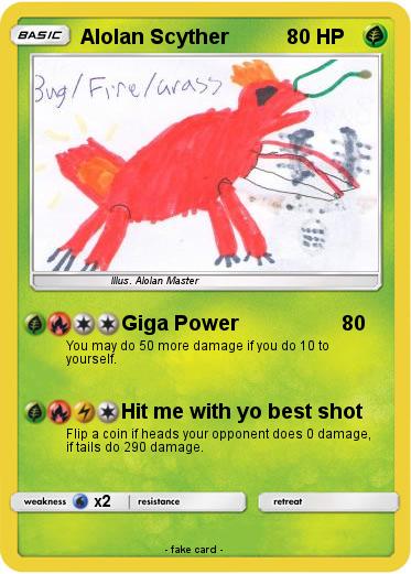 Pokemon Alolan Scyther