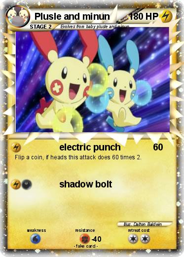 Pokemon Plusle and minun