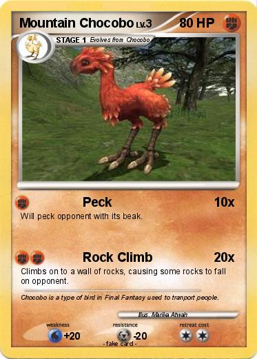 Pokemon Mountain Chocobo