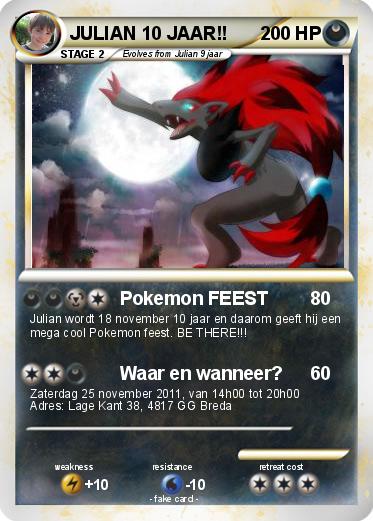 Pokemon JULIAN 10 JAAR!!