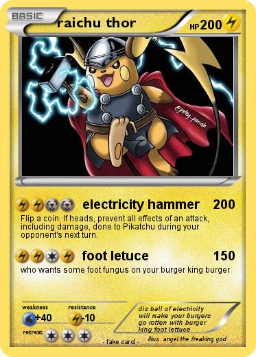 Pokemon raichu thor