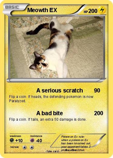 Pokemon Meowth EX