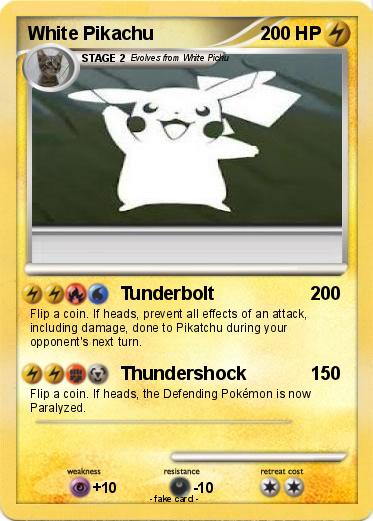 Pokemon White Pikachu