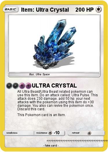 Pokemon Item: Ultra Crystal