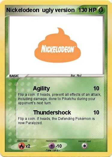 Pokemon Nickelodeon  ugly version