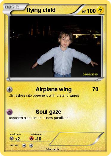Pokemon flying child