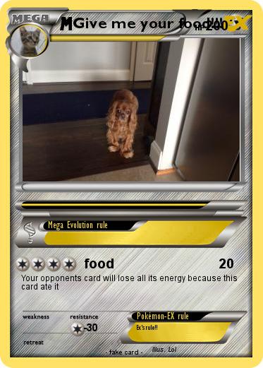 Pokemon Give me your food!!!