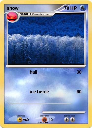 Pokemon snow