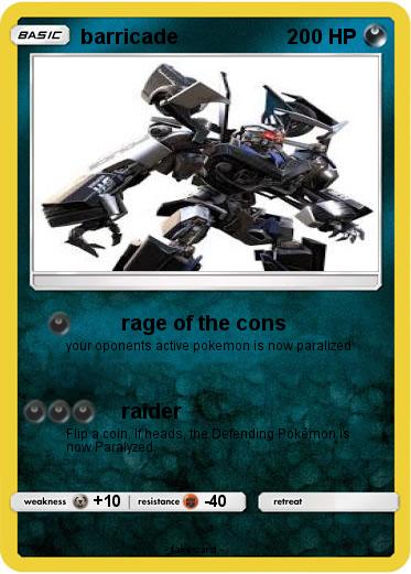 Pokemon barricade