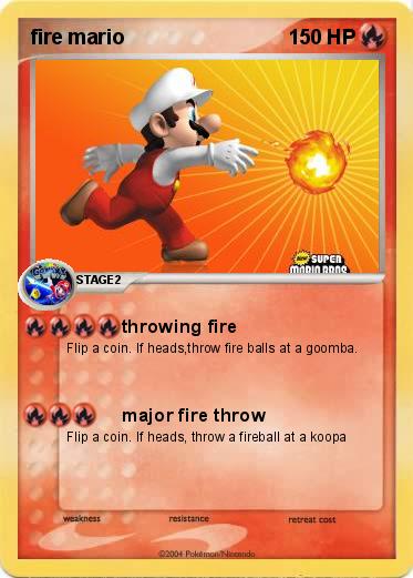 Pokemon fire mario
