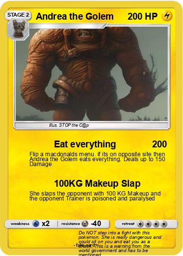 Pokemon Andrea the Golem