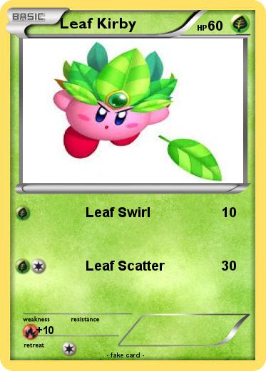 Pokemon Leaf Kirby