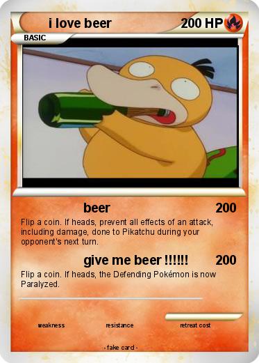 Pokemon i love beer
