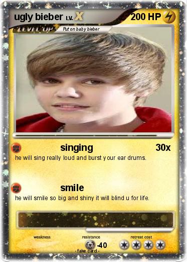 Pokemon ugly bieber
