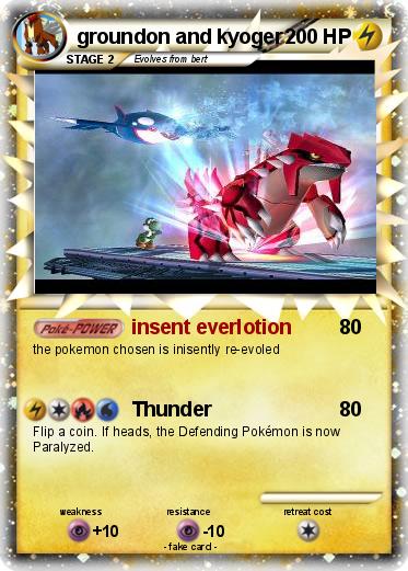 Pokemon groundon and kyoger