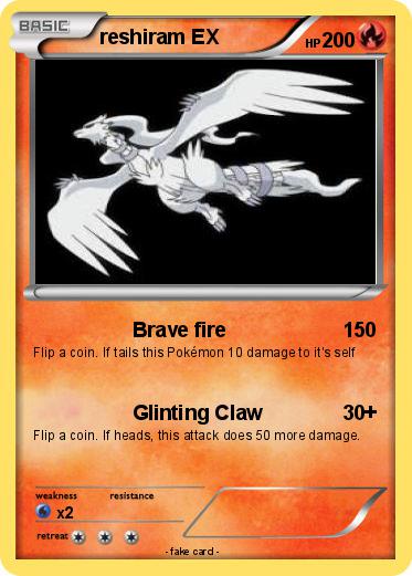 Pokemon reshiram EX