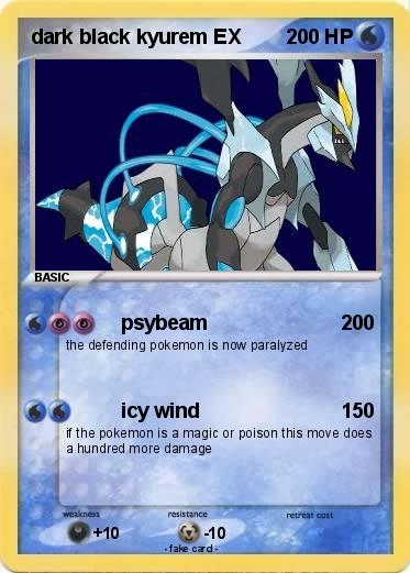 Pokemon dark black kyurem EX