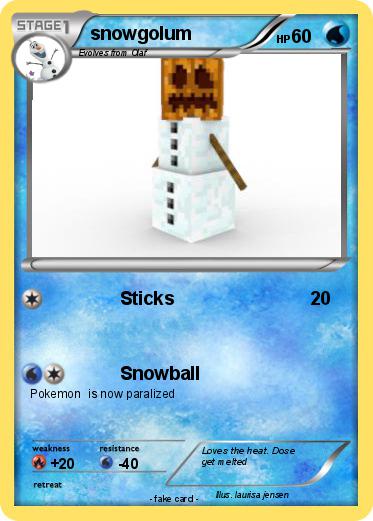 Pokemon snowgolum