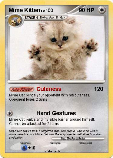 Pokemon Mime Kitten