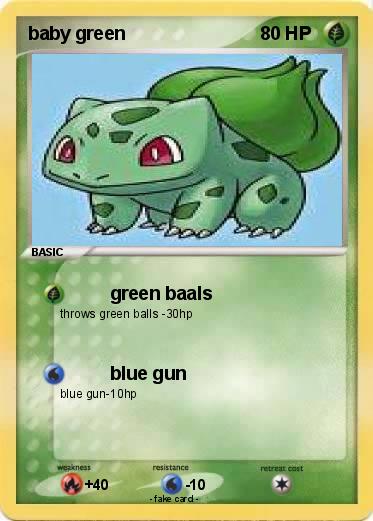 Pokemon baby green