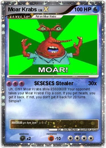 Pokemon Moar Krabs