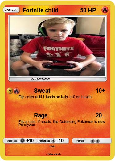 Pokemon Fortnite child