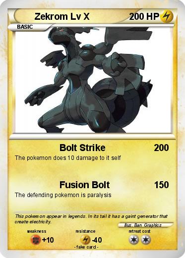 Pokemon Zekrom Lv X