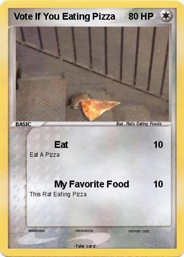Pokemon Vote If You Eating Pizza