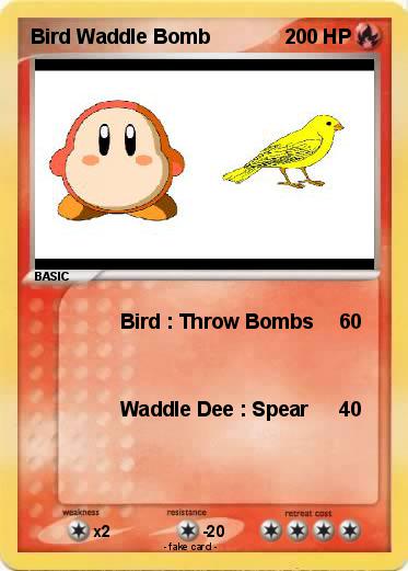 Pokemon Bird Waddle Bomb
