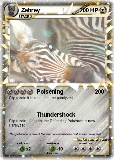 Pokemon Zebrey