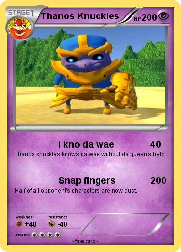 Pokemon Thanos Knuckles