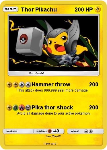 Pokemon Thor Pikachu