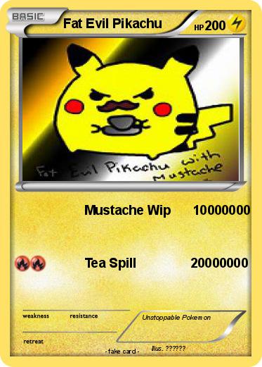 Pokemon Fat Evil Pikachu