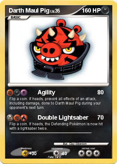 Pokemon Darth Maul Pig