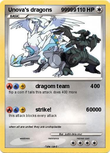 Pokemon Unova's dragons      99999