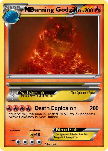 Pokemon Burning Godzilla