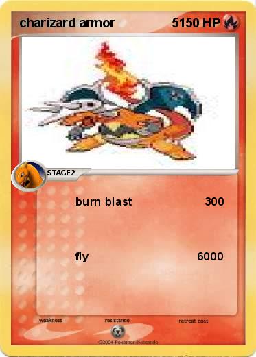 Pokemon charizard armor                5
