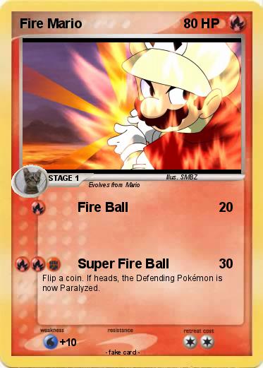 Pokemon Fire Mario