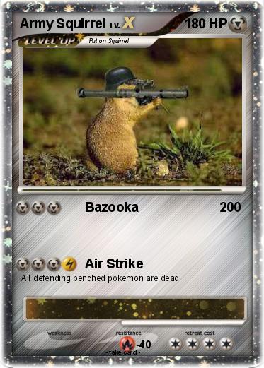 Pokemon Army Squirrel