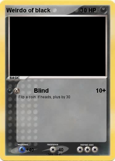 Pokemon Weirdo of black