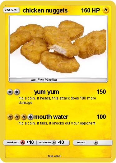 Pokemon chicken nuggets