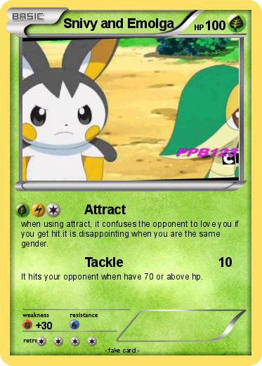 Pokemon Snivy and Emolga
